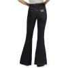 Wrangler X Women’s Lainey Wilson Pull on Bell Jean – Washed Black(Washed Black)