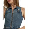 Wrangler womens X Lainey Wilson Sleeveless Denim Flare Catsuit(Denim)