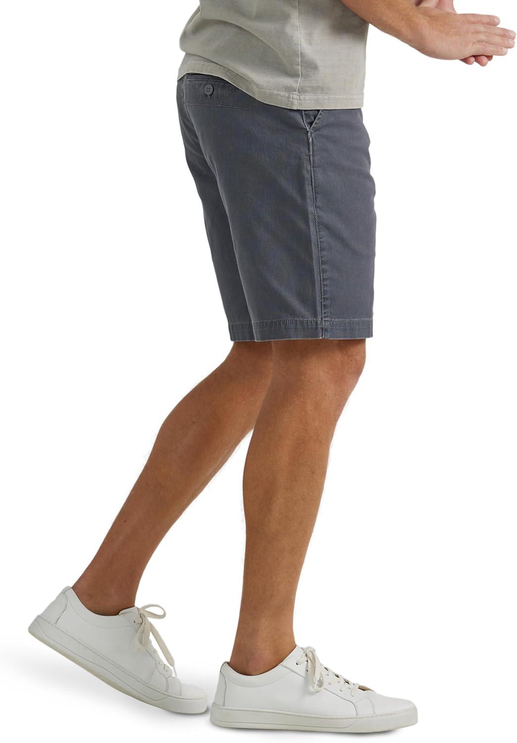 imageWrangler Authentics Mens Flat Front ShortPewter