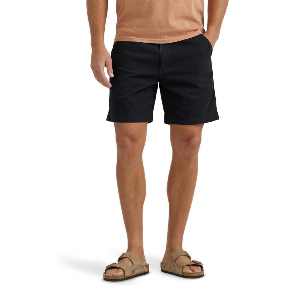 imageWrangler Authentics Mens Flat Front ShortGeorge Black