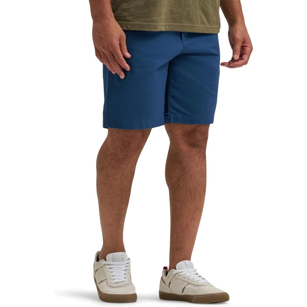 imageWrangler Authentics Mens Flat Front ShortInsignia Blue