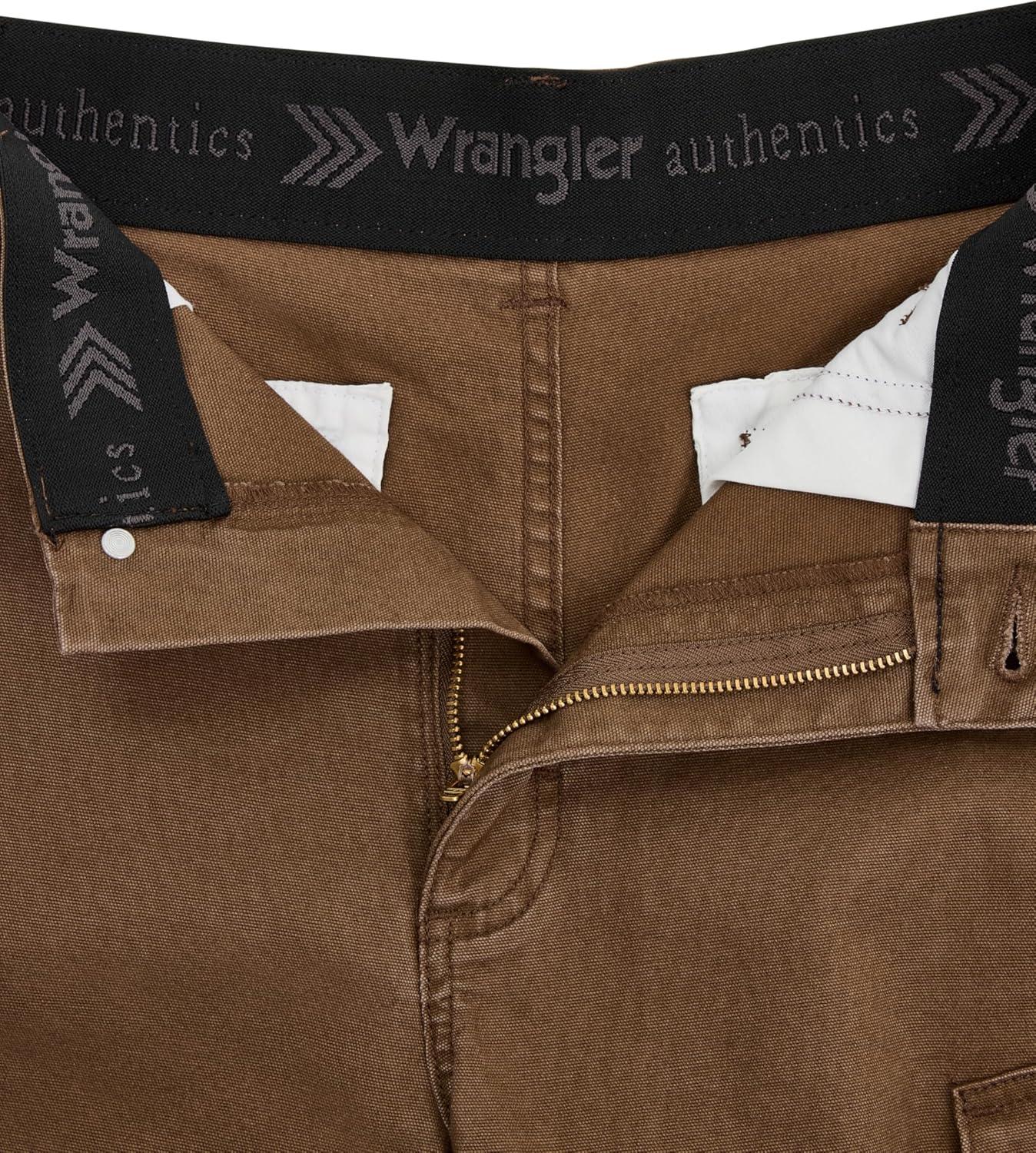 imageWrangler Authentics Mens Comfort Flex Waist Cargo ShortDark Earth
