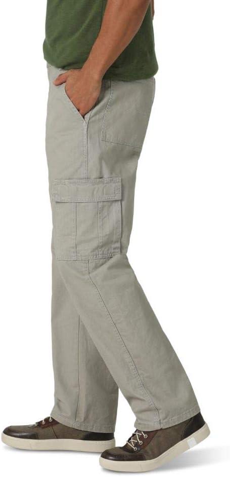 imageWrangler Authentics Mens Twill Relaxed Fit Cargo Pant LoganKhaki Dust