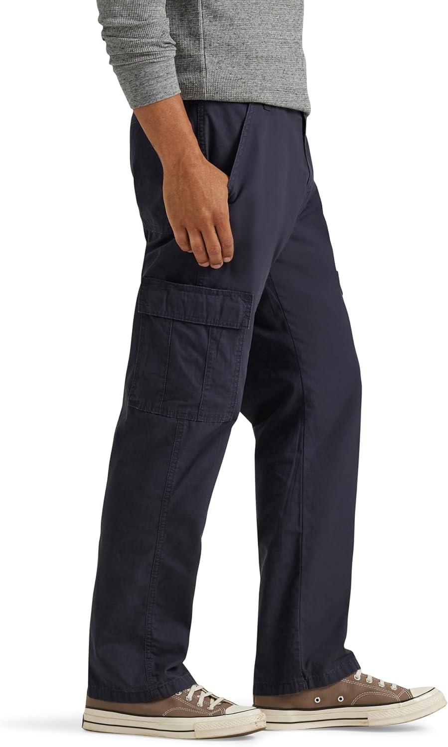imageWrangler Authentics Mens Twill Relaxed Fit Cargo Pant LoganNavy Ripstop