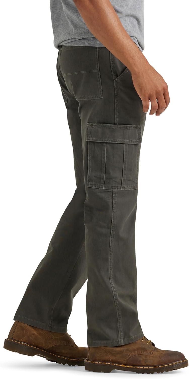 imageWrangler Authentics Mens Twill Relaxed Fit Cargo Pant LoganOlive Drab