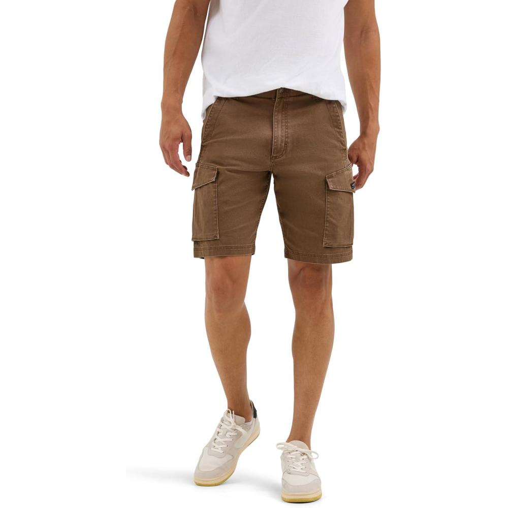 imageWrangler Authentics Mens Comfort Flex Waist Cargo ShortDark Earth