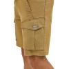 Wrangler Authentics Men’s Comfort Flex Waist Cargo Short(Dull Gold)