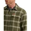 Wrangler Authentics Men’s Men’s Long Sleeve Flannel Shirt Jacket(Forest Night Plaid)