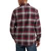 Wrangler Authentics Men’s Men’s Long Sleeve Flannel Shirt Jacket(Syrah Plaid)