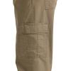 Wrangler Authentics Men’s Twill Relaxed Fit Cargo Pant (Logan)(Military Khaki Ripstop)