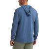 Wrangler Authentics mens Long Sleeve Hooded Pullover Shirt(China Blue)