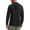 Wrangler Authentics mens Long Sleeve Hooded Pullover Shirt(Jet Black)