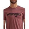 Wrangler Men’s Short Sleeve Graphic T-Shirt(Burgundy Heather)