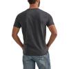 Wrangler Men’s Short Sleeve Graphic T-Shirt(Caviar Heather)