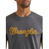 Wrangler Men’s Short Sleeve Graphic T-Shirt(Charcoal Heather)