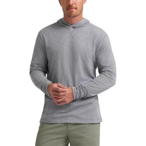 Wrangler Authentics mens Long Sleeve Hooded Pullover Shirt(Shark Skin)