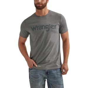 Wrangler Men’s Short Sleeve Graphic T-Shirt(Graphite Heather)
