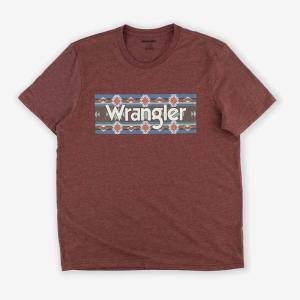 Wrangler Men’s Short Sleeve Graphic T-Shirt(Madder Brown Heather)