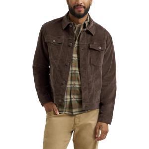 Wrangler Men’s Corduroy Trucker Jacket(Chocolate Brown)