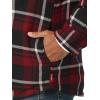 Wrangler Authentics Men’s Long Sleeve Sherpa Lined Shirt Jacket(Cabernet)