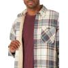 Wrangler Authentics Men’s Long Sleeve Sherpa Lined Shirt Jacket(Light Beige Heather)