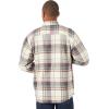 Wrangler Authentics Men’s Long Sleeve Sherpa Lined Shirt Jacket(Light Beige Heather)