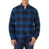 Wrangler Authentics Men’s Long Sleeve Sherpa Lined Shirt Jacket(Blue Buffalo)