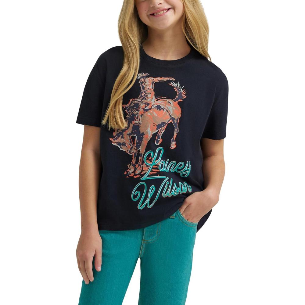 imageWrangler Lainey Wilson Girls Call A Cowboy Tee ShirtWork Dont Work