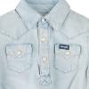 Wrangler Infant & Toddler Long Sleeve Denim Bodysuit(Faded Blue)